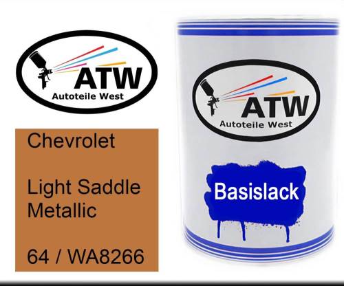 Chevrolet, Light Saddle Metallic, 64 / WA8266: 500ml Lackdose, von ATW Autoteile West.